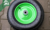 Rad für Anhänger mit Plastikkasten Kleingärtner